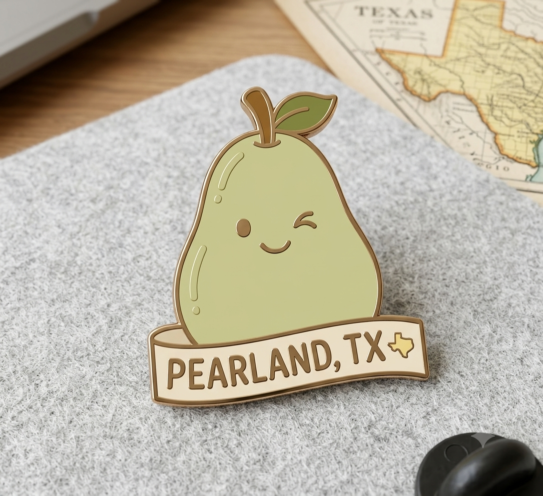 Pearland Enamel Magnet