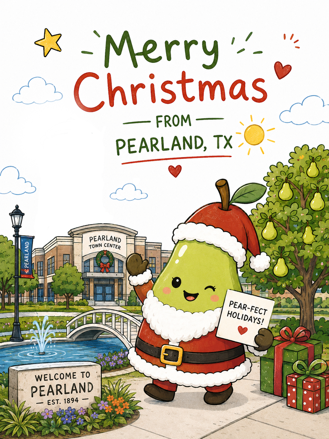 Downtown Pearland Postcard
