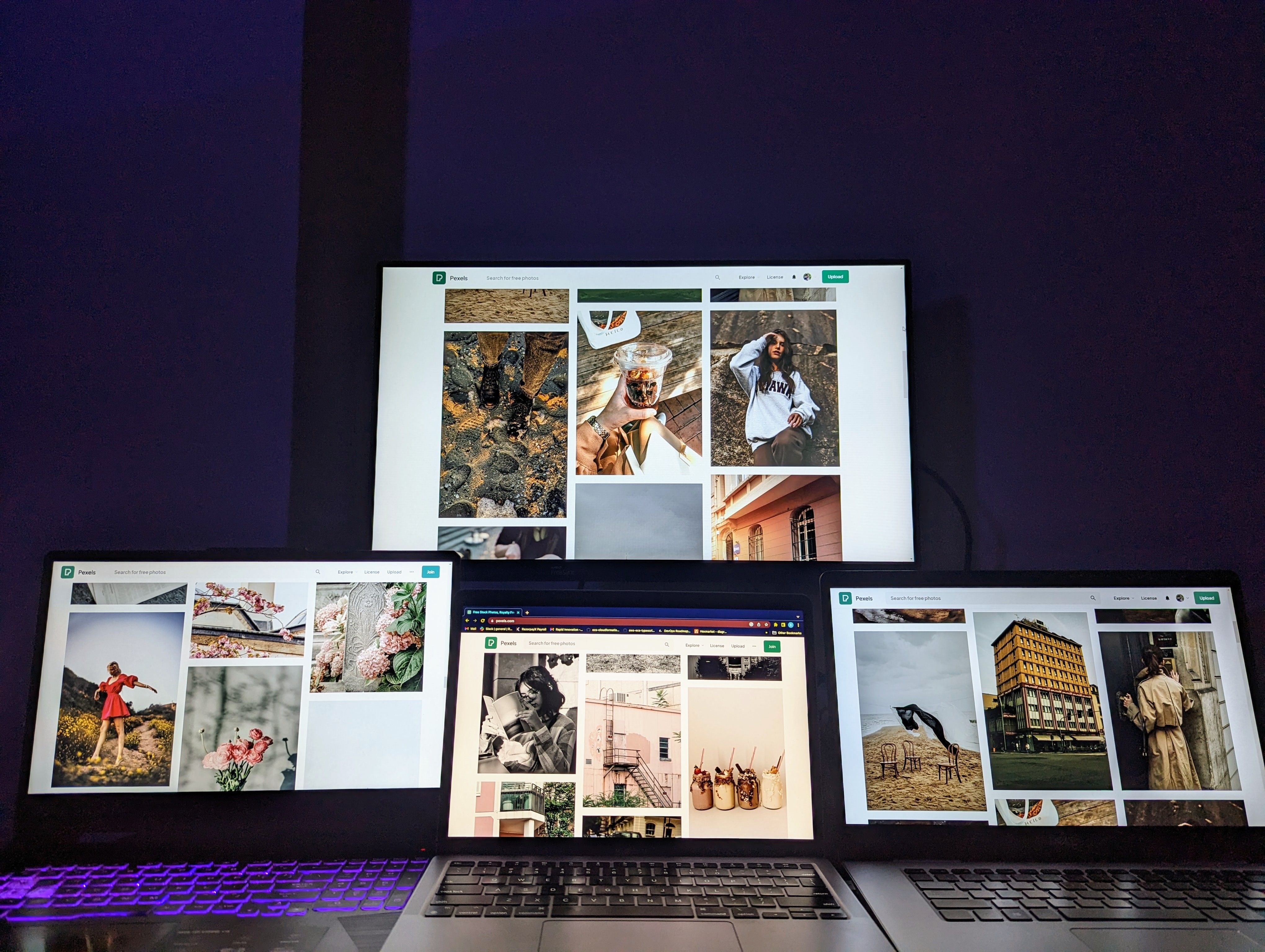 Digital library and resources mockup